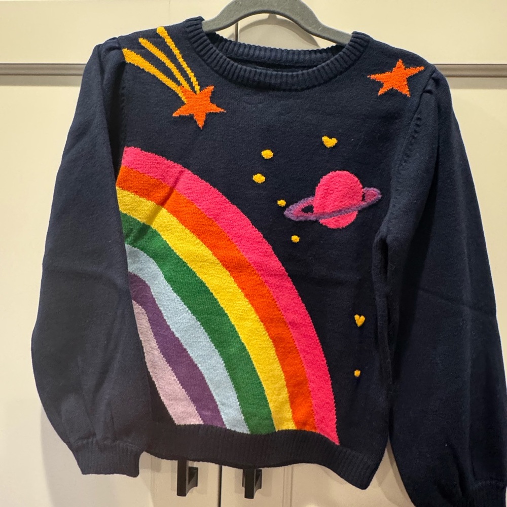 Andy & Evan Navy Space Sweater size 6x